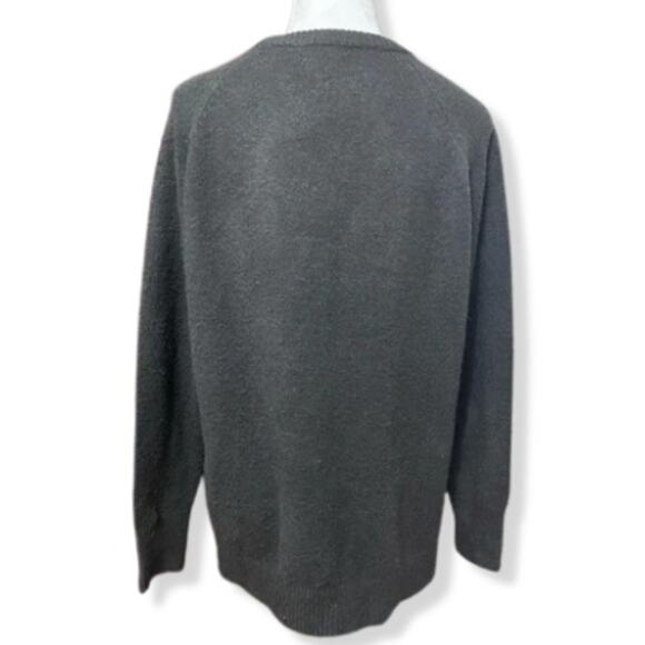 Caslon Pullover Sweater Long Sleeve Crew Neck Tight Knitted Black W Medium NWOT - Picture 4 of 8